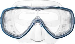 Cressi Onda Mare Italian Made Snorkel Set - Clear/Blue,