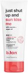 b.tan Medium Gradual Self Tanning Lotion | Just Shut Up and Sun Kiss Me Everyday Glow Lotion - Develop a Bronzed Glow, Infused With Marula + Argan Oil, Vegan, Cruelty & Paraben Free, 236ml