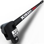 KIRXST 1/2 Inch Sq Drive Breaker Bar, 445 mm Pro Power Knuckle Breaker Flexi Bar, Flexible Handle Breaker Bar, Socket Wrench, Wheel Nut Spanner, Black
