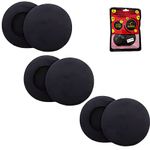 Crysendo 5mm Thick Headphone Cushion for Sennheiser PX 80/PX 95/PX100/PMX 60/PMX 90/Chat 8/PC 3/PC 5/PC 8 Headphones | Replacement Headphone Cushion Foam Sponge Ear Pads (50mm/5cm) (3 Pairs) (Black)