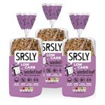 SRSLY Low Carb Sliced Seeded Keto Bread – 1.1g Carbs & 57 Kcals Per Slice – Freshly Baked Light Texture – Sugarwise Certified High Protein High Fibre Lower Calorie Bread – Pack of 3