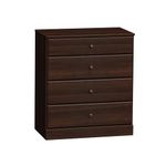 Prepac Astrid 4-Drawer Dresser, Espresso