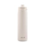 Ello Pop & Fill 22oz Stainless Steel Water Bottle with Quick Fill Technology, Double Walled and Vacuum Insulated Metal, Leak Proof Locking Lid, Sip and Chug, Reusable, BPA Free, Cream