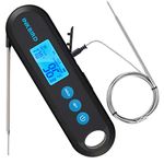 Inkbird Digital Meat Thermometer IHT-2PB With External Probes Backlight Display 2 Sec Instant Readout Temperature Alarms And Timers Rechargeable Food Thermometer For Grilling BBQ Cooking