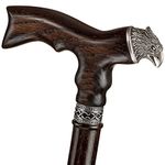 Asterom Fancy Handmade Walking Cane for Men - Eagle - Unique Designer Wood Cane Fashionable Walking Stick (Walnut)