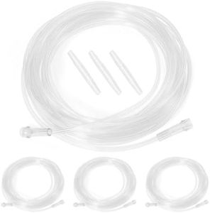 Oxygen Tubing - Extension High Flow Oxygen Tubing Transparent Crush Resistant Oxygen Extension Tube with Connectors - 26.25 Foot - Pack of 3 Tubes