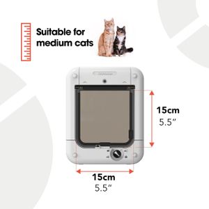 Cat Mate Microchip Cat Flap – White Pet Door