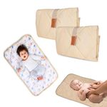 Motherly Combo Mat Set for Baby, Diaper Changing and Massage Mat, Reusable Portable Changing Pad, Crib Mat, Bed Protector for Boys & Girls (72 x 42 cm, 0-12 Months)