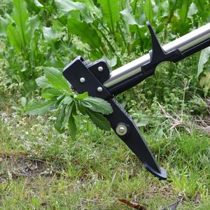 AMOS Mechanical Weed Puller – Stainless Steel 4-Claw Stand-Up Root Remover