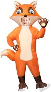 Inflatable Costumes for Kids Fox Costume Halloween Blow Up Fox Costumes Animals Fancy Dress Suit for Boys Girls Cosplay Party