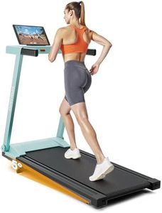 DeerRun Treadmills for Home with Incline and Handles, 3.5 HP Foldable Walking Pad Treadmill 350 LBS Weight Capacity for Small Spaces, Folding Running Machine with Smart APP