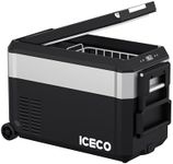 ICECO JP40 Pro 12 Volt Car Refrigerator, Portable Fridge Freezer for Camping, Car Fridge Powered by SECOP, 12V refrigerator for Car & Home, DC 12/24V, AC 110/240V, Multi-directional Lid