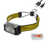 Nitecore NU25 400 USB-C Rechargeable Headlamp, Lightweight, Dual Beam, with Red Light