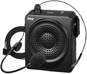 Pyle Portable PA Speaker and Voice Amplifier: Compact Waistband with Rechargeable Battery, Includes Headset Microphone & 3.5mm Aux Jack - Ideal for Tour Guides, Teachers, and Meetings