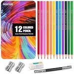 ROCOD 12-Color Colored Pencils Prof