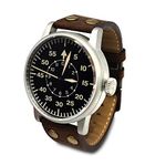 WW2 Military Watch - Vintage Luftwaffe Watch, Swiss-Quartz Movement with Genuine Leather Strap and 10 ATM Water Resistant. The Perfect WW2 Memorabilia. Mens Watches for Ever, Luftwaffe AVIATOR,