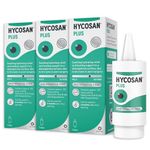 Hycosan Plus - Triple Pack - Preservative Free Eyedrops - Contains Sodium Hyaluronate Dexpanthenol to Aid in The Natural Healing of a Damaged Eye Surface Due to Surgery, Injury or Dry Eyes - 3x7.5ml