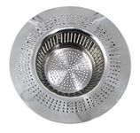 Bridge2shopping Stainless Steel Sink Strainer, Kitchen Drain Basin Basket Filter Stopper, Silver, 1 Piece, ?11 Centimeters