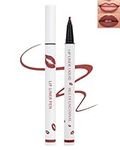 Lip Liner Stain Marker Pen-Matte Waterproof Liquid Lipstick & Lip Liner Pencil, Long Lasting Smudge-Proof Non-Stick Cup Lip Tint Stain, Color Stay All Day, Lipstain Makeup Gift For Women-01#Dark Red