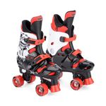 Osprey Roller Skates | for Girls & Kids Beginners, Adjustable Sizing Quad Skates, 4 Wheel Skates, Durable Safe-Lock Straps, Red