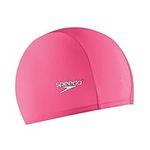 Speedo Unisex-Adult Comfort Swim Cap Fabric - Pink, One Size