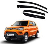 Caraxia Unbreakable Door Window Visor Wind Rain Guard Deflector Trim for Front & Rear Left/Right Door Visor - Compatible with Maruti Suzuki SPresso (2019 Onwards)