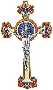 St. Benedict Crucifix with Saint Benedict Medal Wall Cross