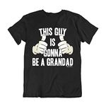 buzz shirts Worlds Best Grandad, Mens Organic Cotton Grandfather Themed T-Shirt Black