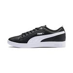 PUMA Women Puma Smash Wns v2 L Sneakers, Puma Black-Puma White, 7.5 UK