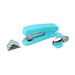 NFI essentials Desk Stapler Assorted Color with Staple Remover for Office Stapler, 25 Sheet Paper Capacity Includes 640 Staples Heavy Duty Stapler for Office Desktop or Home