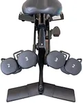 Secondary Weight Rack for Peloton Bike - Does NOT Fit Bike+ - Metal Bonus Barbell Holder - Add a Second Set of Dumbbells - Great for Couples (2-pack)