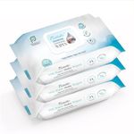 Cuddables 99% Premium Water Baby Wipes (216 Wipes) | Plant-Based Cotton (Unscented) Baby Wet Wipes with 3x Times Thicker & Ultra Soft - Aloe Vera Enriched Wet Wipes for Newborns Baby Skin|Pack of 3