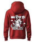 KHAKEY Boys Hoodie | Trending Anime Gojo Satoru Printed Sweatshirt | Boys and Girls Winter Wear | New Hoodies | Jujutsu Kaisen (in, Age, 9 Years, 10 Years, Regular, Maroon_0820)