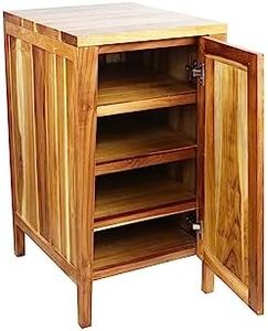 EcoDecors® Signifiacado® 18 inch D Modular Compact Side Vanity with Door in EarthyTeak Finish