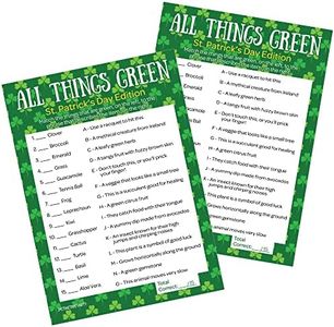 DISTINCTIVS St. Patrick's Day Game - All Things Green Party Game – 25 Player Cards