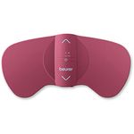 Beurer EM50 TENS Unit & Heating Pad, Portable Period Cramps Pain Relief, Rechargeable, Auto Shut-Off, 15 TENS Levels, for Drug-Free Menstrual or Lower Back Pain Relief