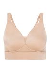 Jockey® Forever Fit™ V-Neck Molded Cup Bra, Cream Tan, 3XL