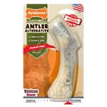 Nylabone Power Chew Antler Rawhide Alternative, Durable Chew Toy for Aggressive Chewers, Safe, Stain-Free, Splinter-Free, Long Lasting Irresistible Venison Flavour, Ideal for Dogs Upto 16kg, Medium