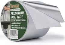 TAPEBEAR Aluminum Foil Tape, Aluminum Air Duct Tape, Withstand 80°C to 100°C, Heat Resistant Tape Insulation Tape for HVAC, Sealing & Patching, Metal Repair, 4inch x 50yard