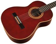 Ortega Guitars Red Concert Guitar 3/4 Size - Family Series - includes Gig Bag - mahogany / spruce top (R121-3/4WR)