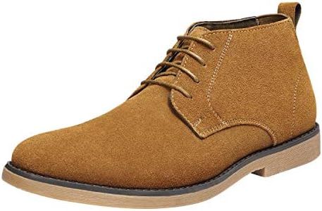 Bruno Marc Men's Chukka Camel Suede Leather Chukka Desert Oxford Ankle Boots Size 9.5 M US