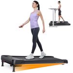 Under Desk Treadmill with Incline, UREVO Walking Pad with 3-Stage Auto Incline, Inclined Walking Treadmill with Remote Control, 2.5HP Treadmills for Home and Office with Large Running Area