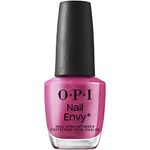 OPI Nail Envy, Nail Strengthening Treatment with Tri-Flex Technology, Stronger Nails in 1 Week, Vegan Formula, Opaque Bright Pink Pearl Finish, Powerful Pink, 0.5 fl oz