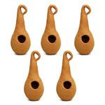 Casa De Amor Natural Coir Bird Nest for Balcony | Hanging Breeding Nest for Pet Birds, Sparrows, Finches | Egg Laying & Shelter House | Wall/Tree Mount | Eco-Friendly, Beige (Set of 5)