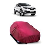 HEDWING-Car Body Cover Compatible with Renault Captur RXE Diesel All Variant Dustproof UV-Rays Scratchproof Heat Protection Both Side Mirror Pocket[MHR]