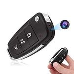 Jiyibidi 1080P Mini Car Key Spy Camera, Portable Small Body Hidden Camera Multi-Functional Video Recorder Pocket Security Camera with Motion Detection and Infrared Night Vision