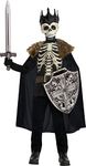 Party City Dark King Halloween Costume for Boys, Medium (8-10), Includes Printed Shirt, Mask with Crown and Cape