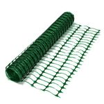 Green Plastic Mesh Barrier Safety Fence Netting 5.5kg - 1m x 50m Roll