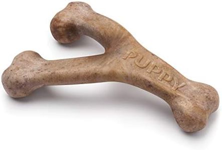 Benebone Juguete masticable Indestructible para Cachorros, para masticadores agresivos, mordedor de dentición Resistente de Larga duración para Cachorros, Sabor Real a Tocino, para Perros medianos,