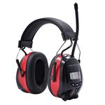 PROTEAR Safety Ear Muffs with Bluetooth, Ear Hearing Protection Radio Ear Muffs, Mowing Headphones, NRR 25dB Noise Cancelling